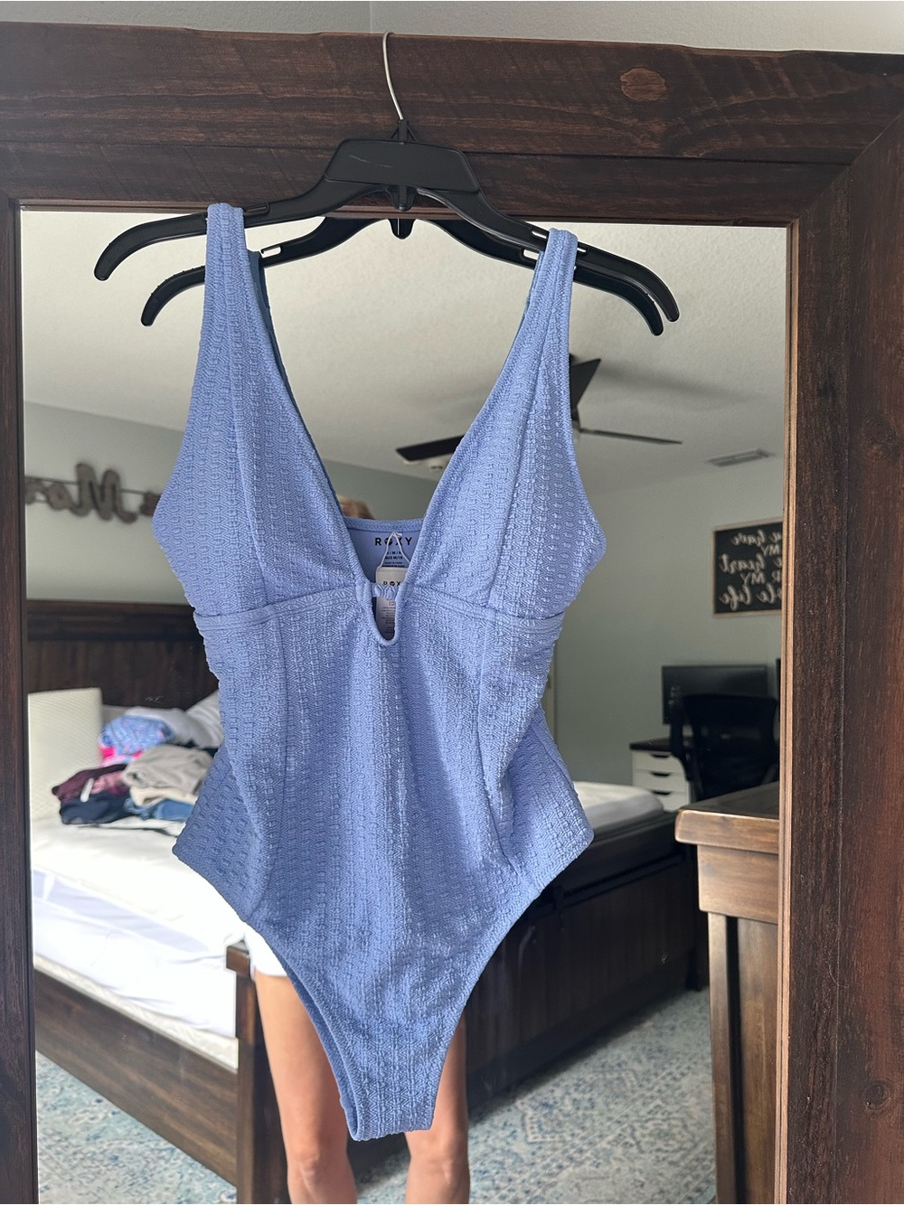 Roxy Lavender Textured Girls One-Piece Swimsuit
